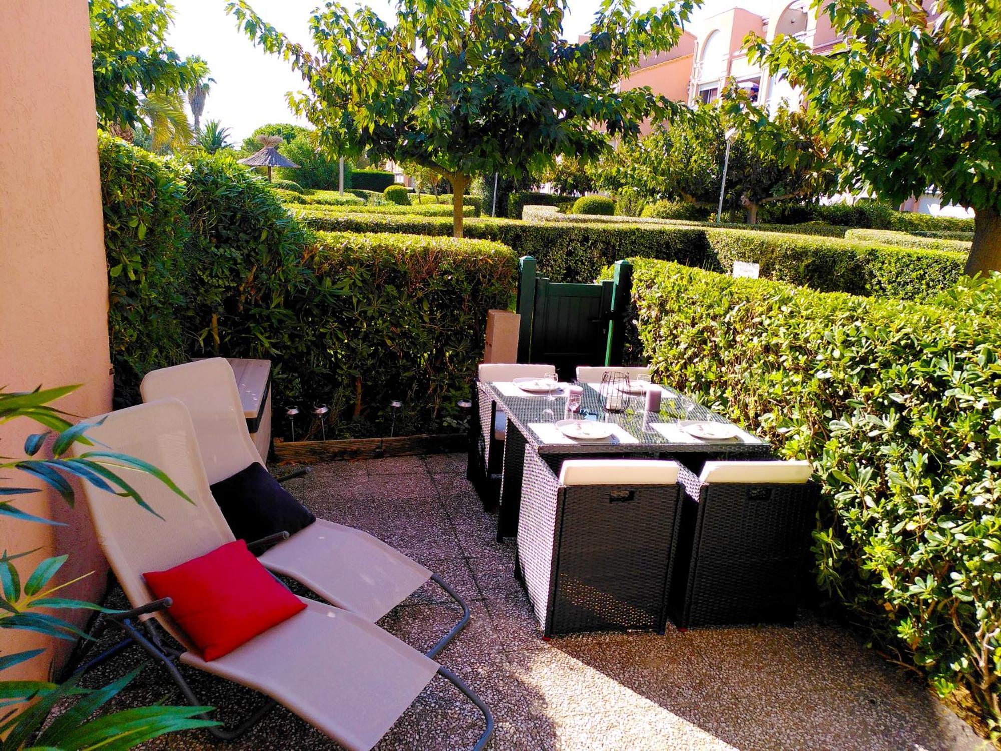 Nid Douillet F2, Clim, Jardin, Piscine, Parking, Plage 200 M Palavas Exteriör bild